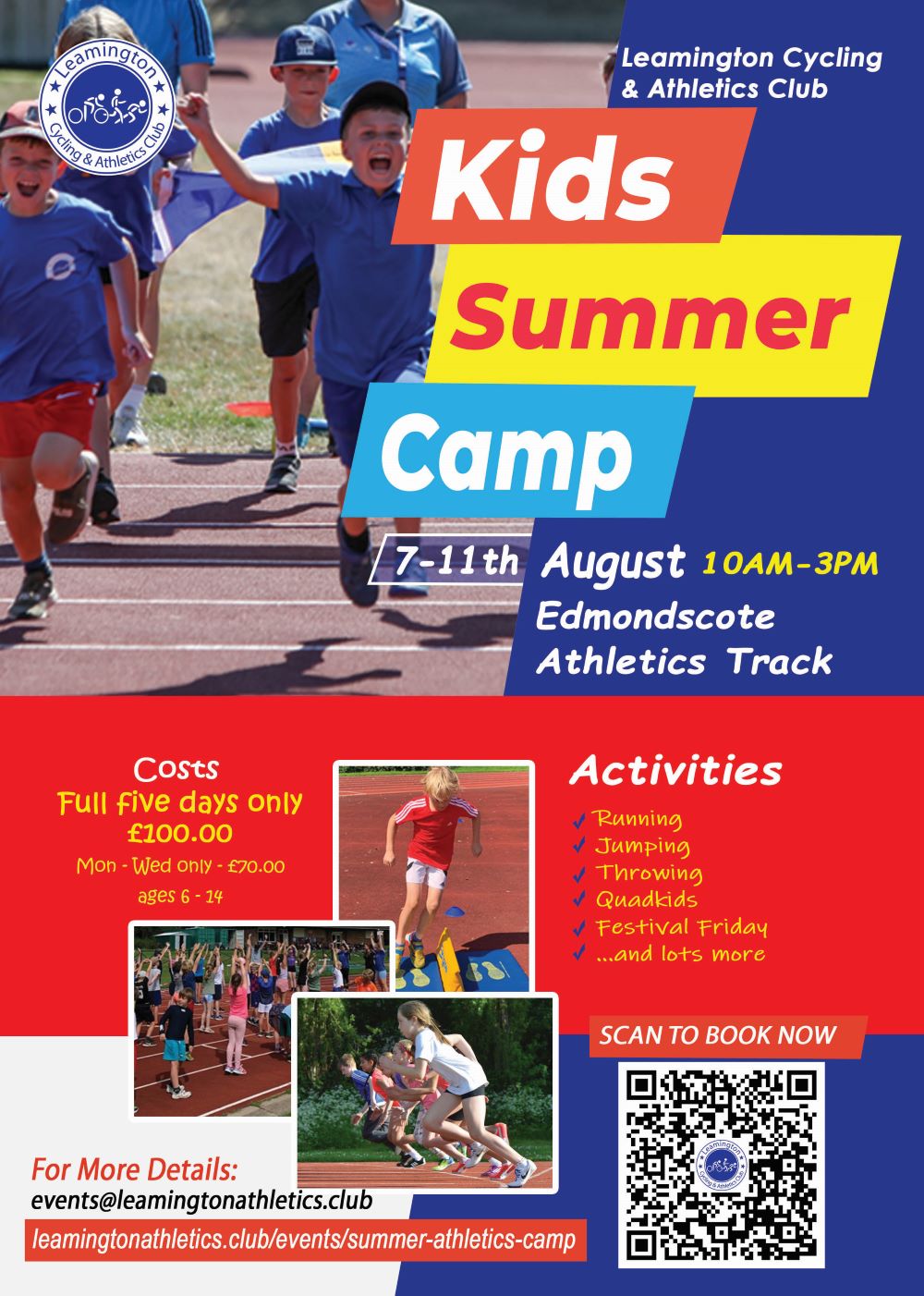 2023 Summer Camp now open to book - Leamington Cycling & Athletics Club