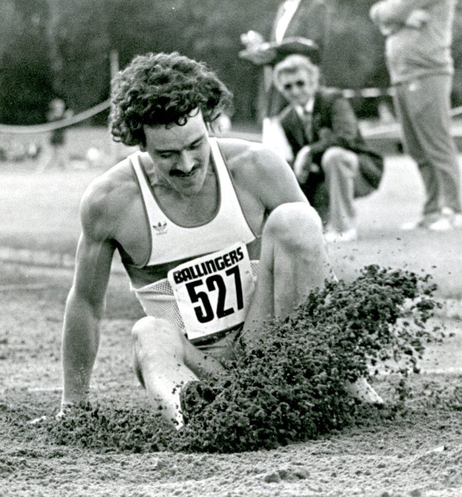 Cavin Woodward competing for Leamington Cycling and Athletics Club, 1970s