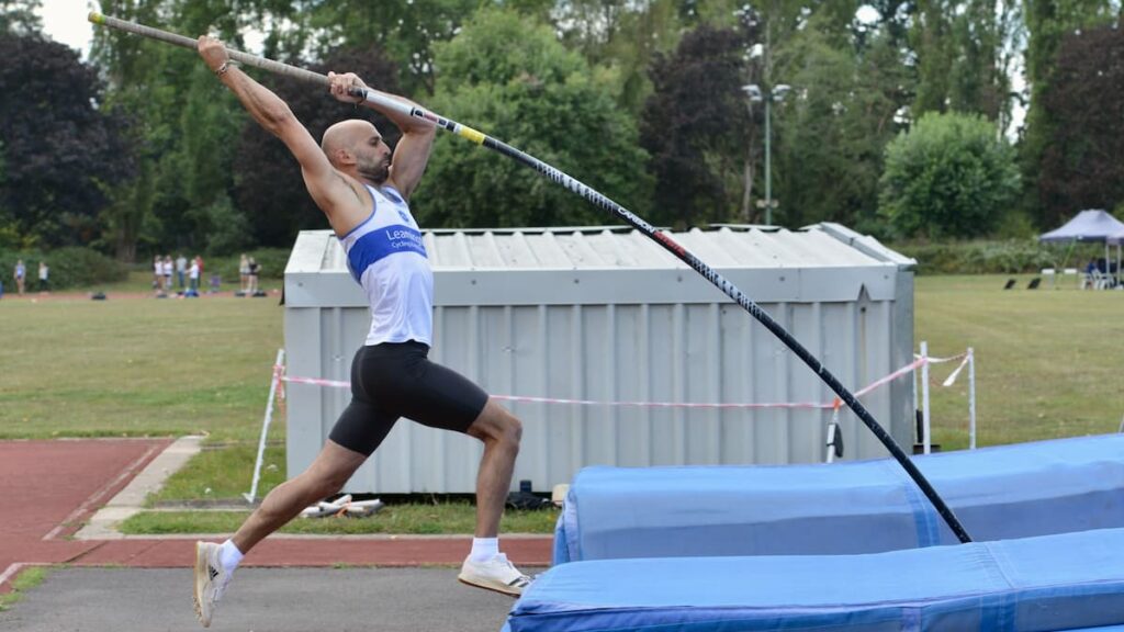 pole vaulter at Leamington Cycling & Athletics Club