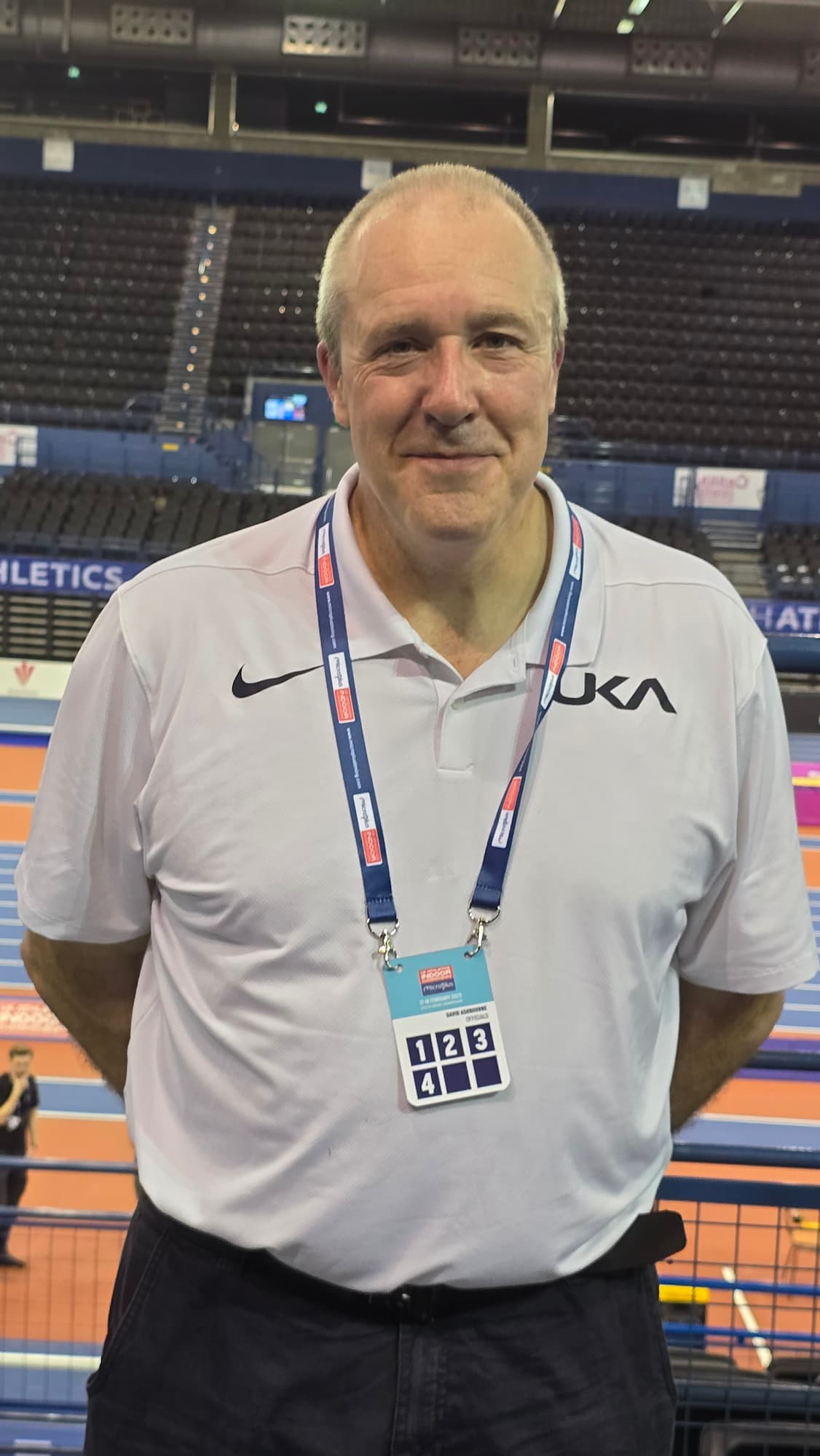 David Ashbourne, Level 4 Field Judge, Leamington Cycling & Athletics Club