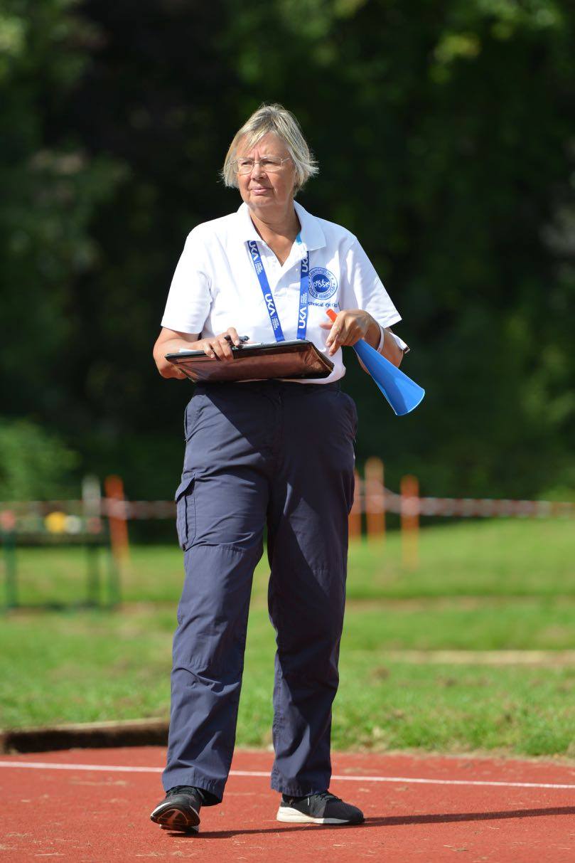 Mary Hodges, Officials Coordinator, Leamington Cycling & Athletics Club