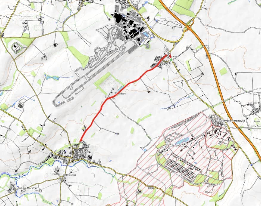 Ted & Doris Cycle route map